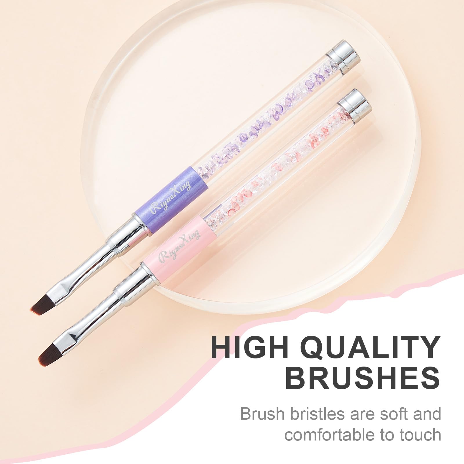 RIYUEXING flat tip cleans larger areas around the nail bed