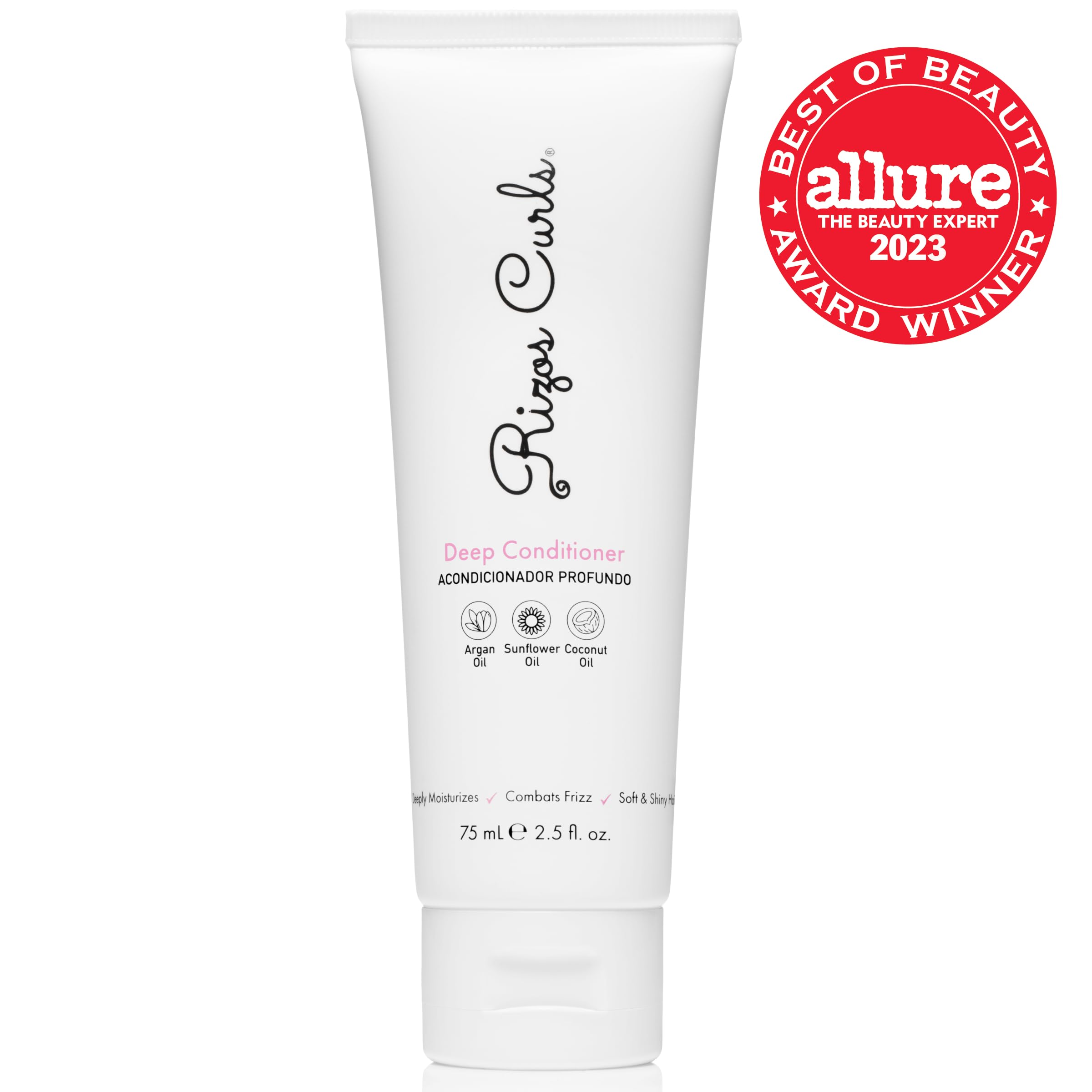 Rizos Curls acondicionador profundo, nutre cabello y facilita el desenredo sin dejar peso.