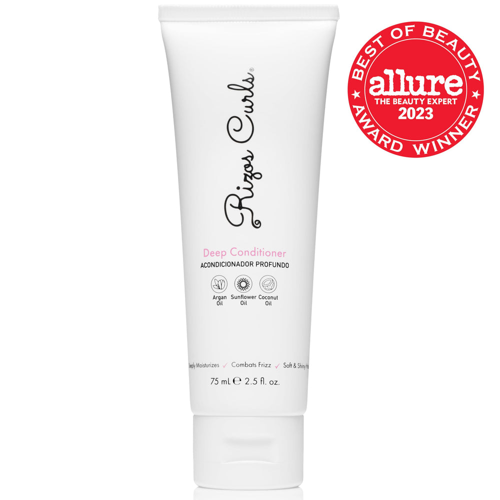 Rizos Curls acondicionador profundo, nutre cabello y facilita el desenredo sin dejar peso.