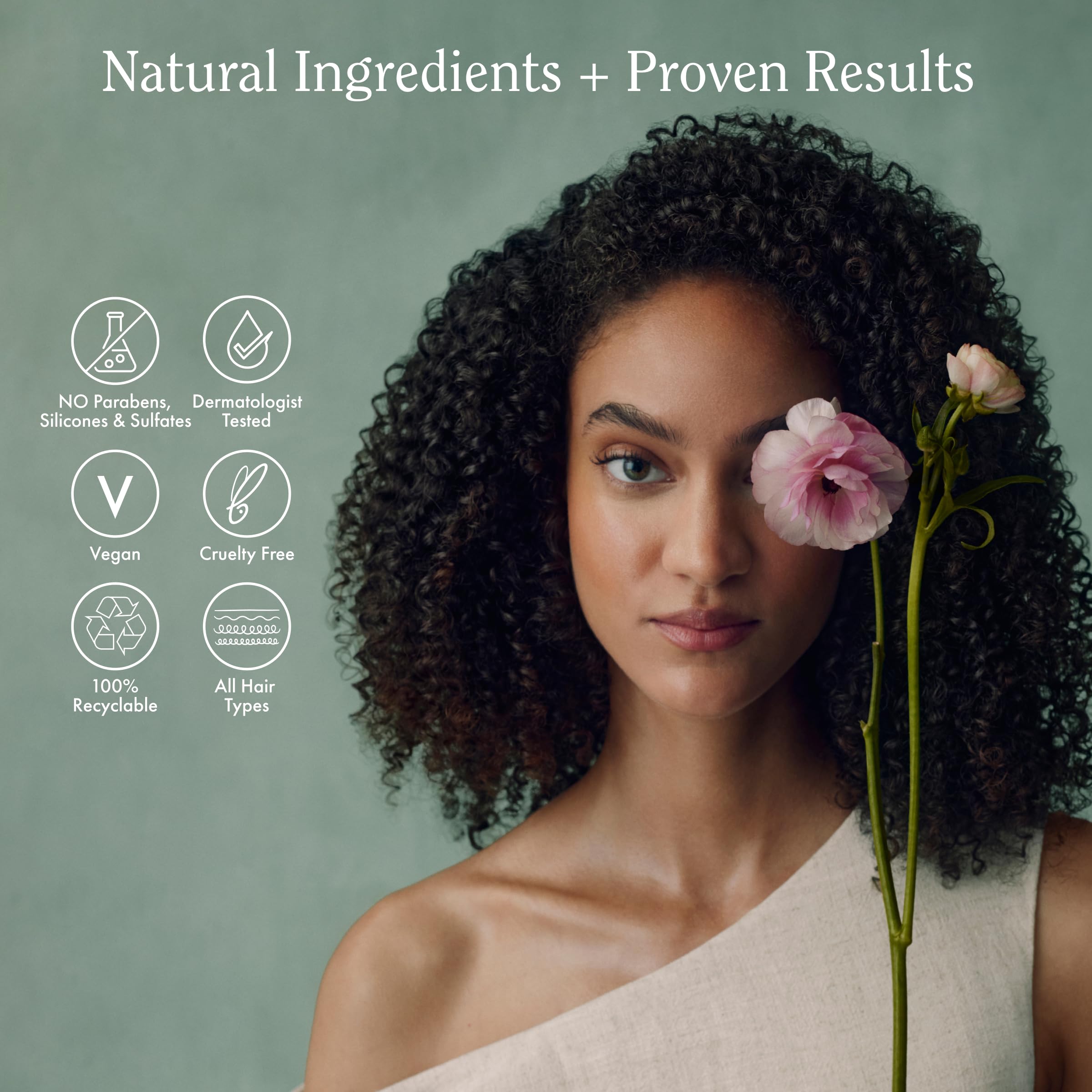 Rizos Curls Biotin Conditioner texture close-up for smoother hair prep