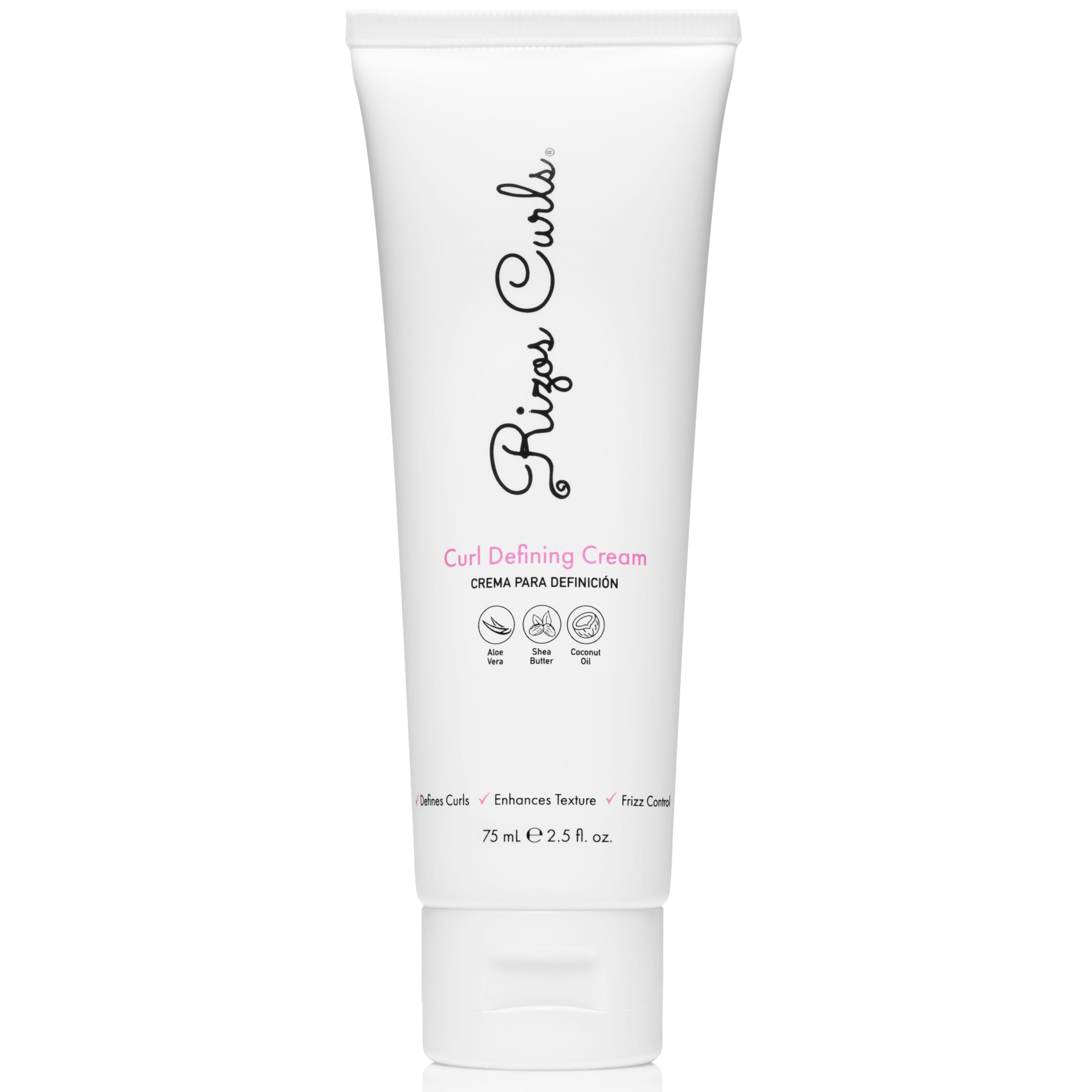 Rizos Curls crema de viaje en botella 74ml, definición suave y brillo.