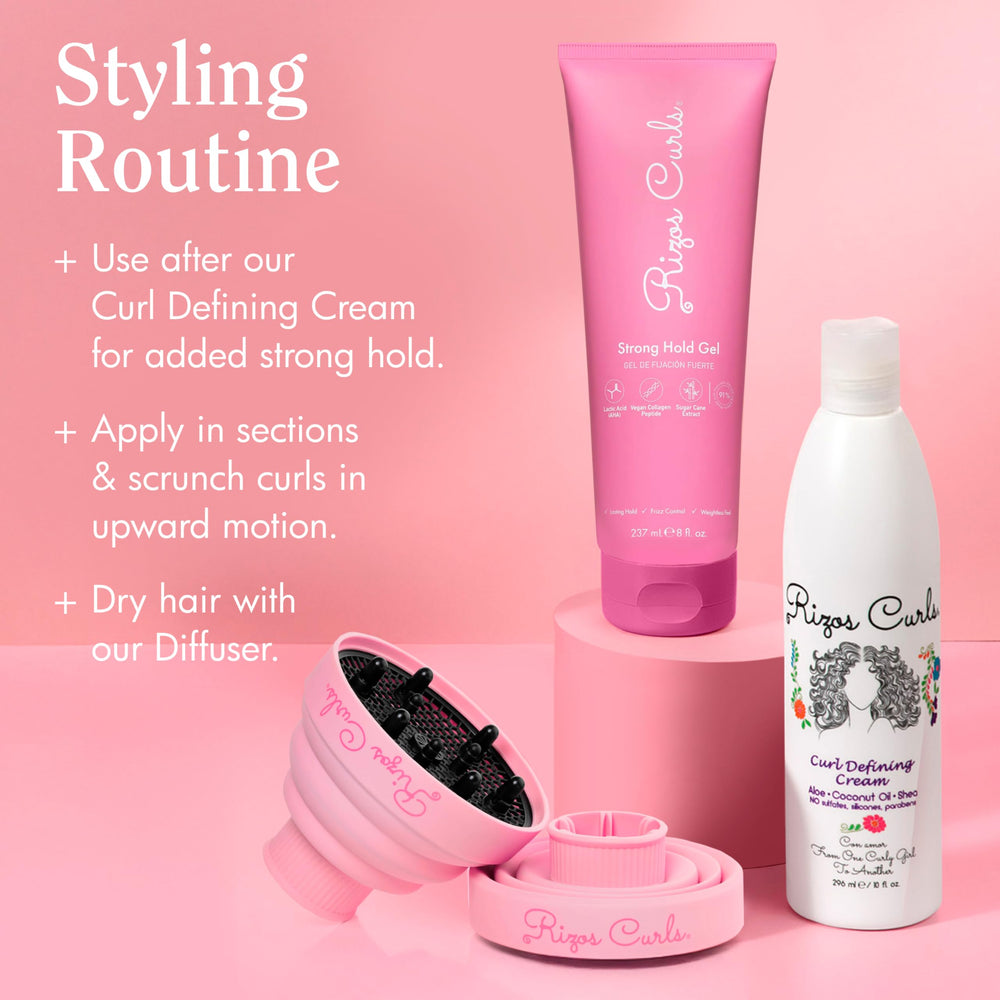 Rizos Curls Gel facilita una aplicación rápida para peinados diarios.