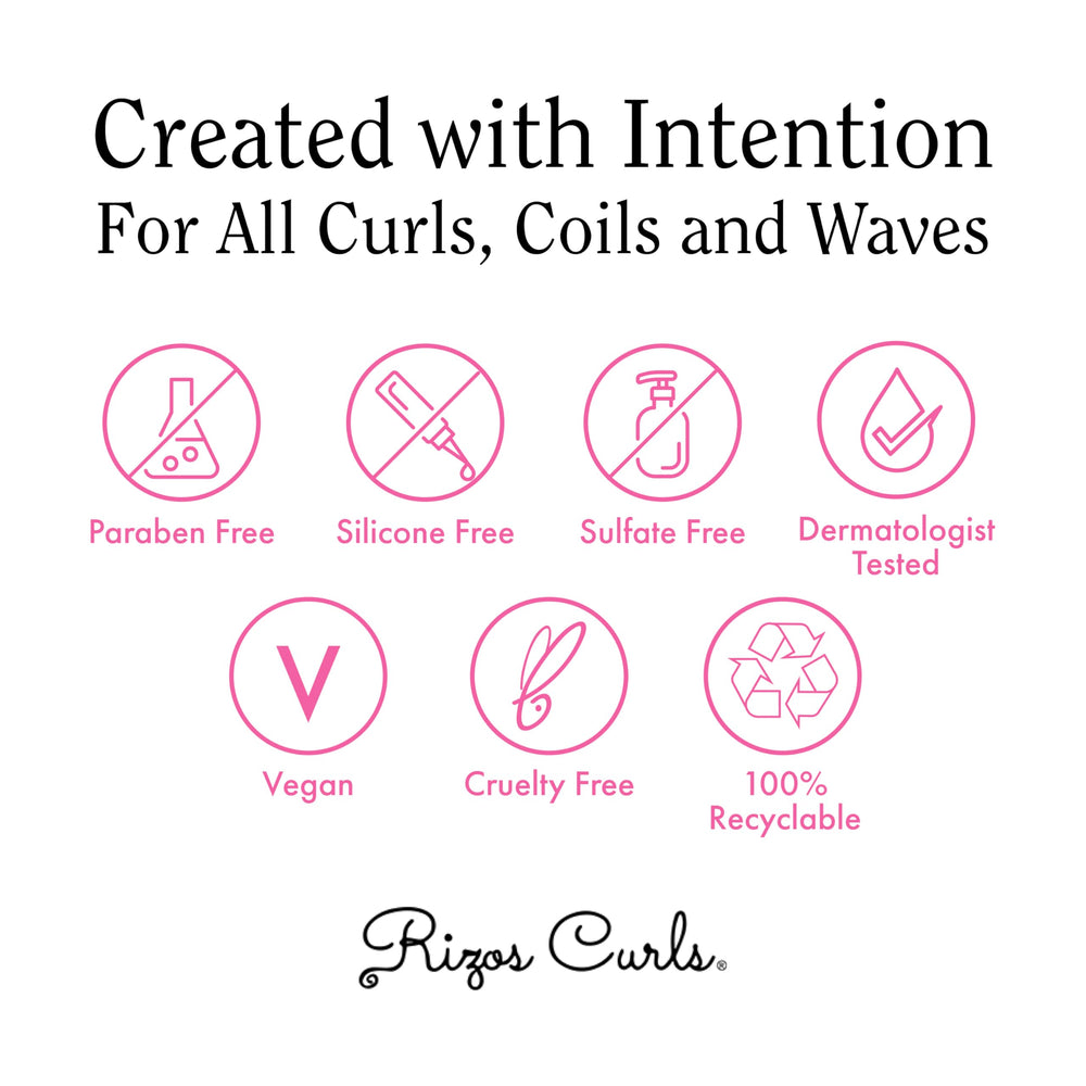 Rizos Curls Gel envase de 8 oz, práctico y fácil de usar.