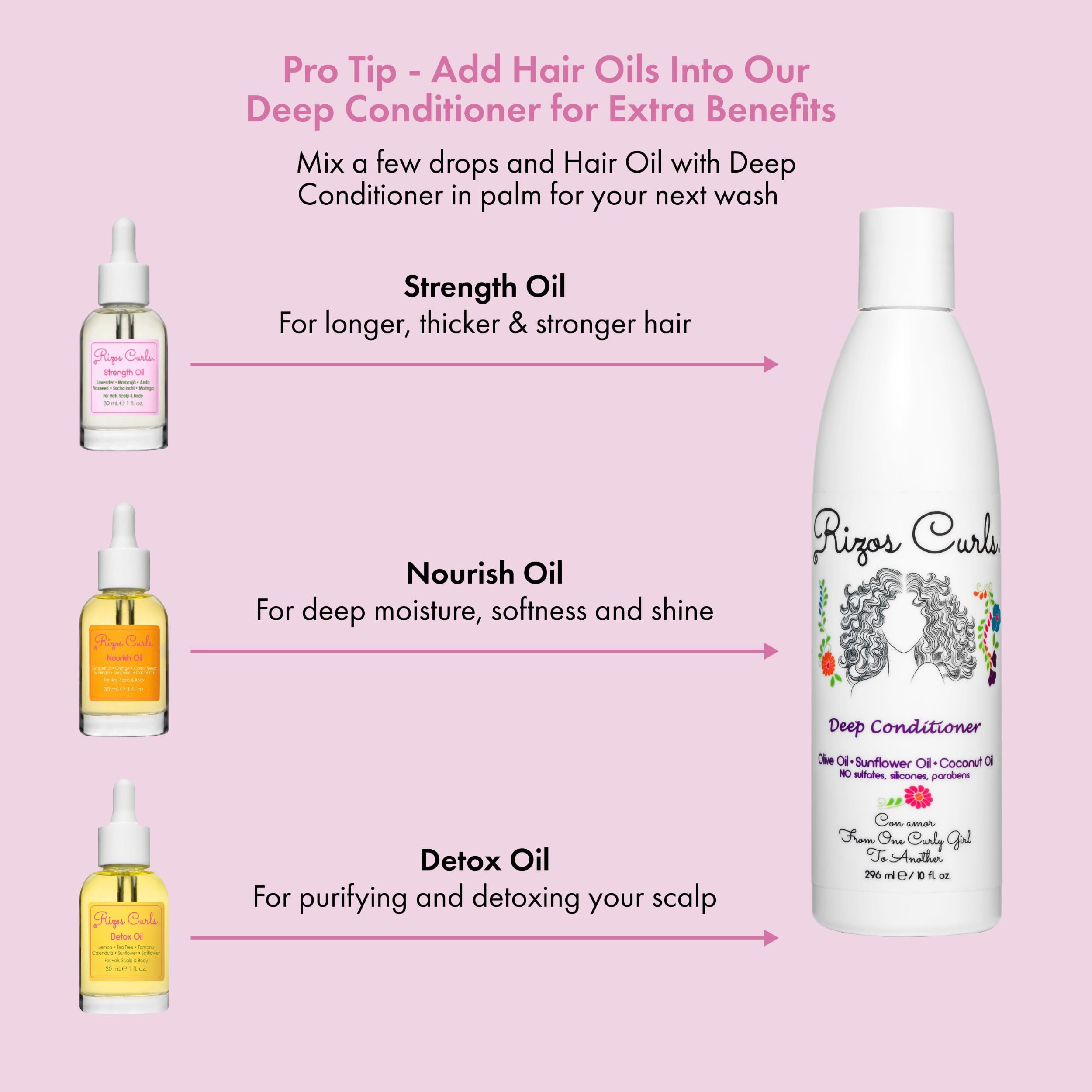 Rizos Curls Nourish Oil: masaje suave del cuero cabelludo para nutrición