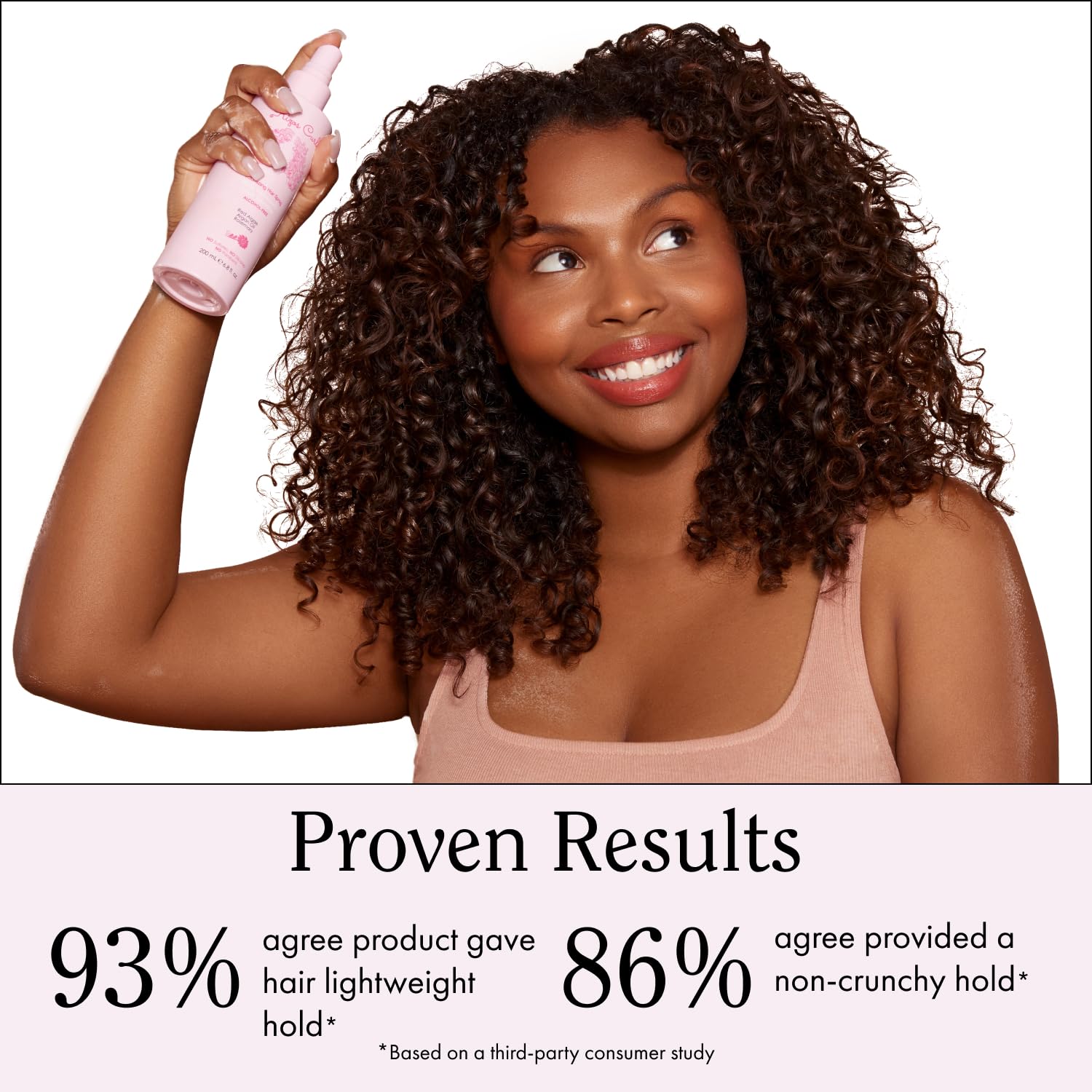 Rizos Curls Spray sin Alcohol, brillo natural y acabado sedoso