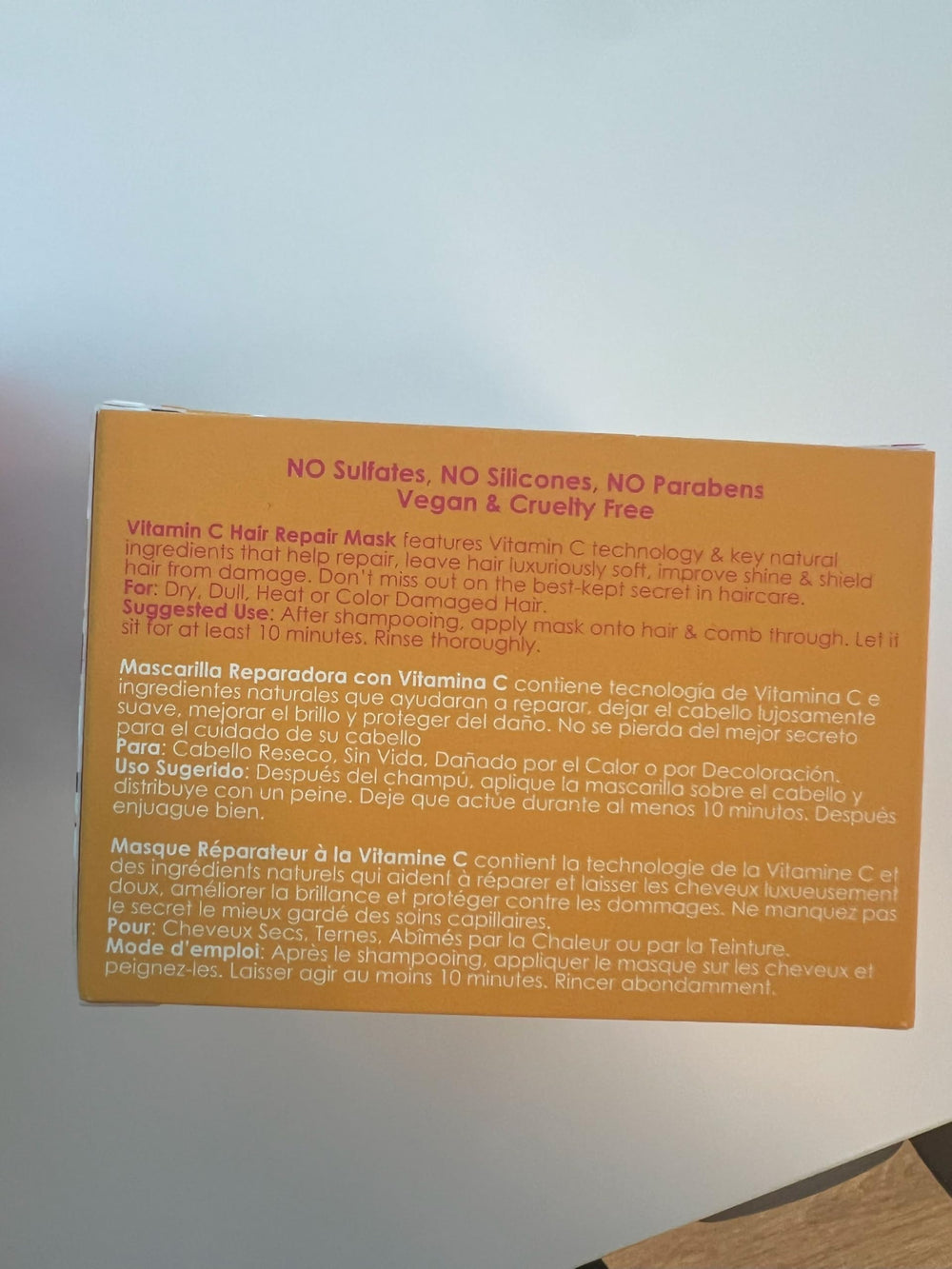 Rizos Curls Vitamin C Hair Repair Mask 10oz packaging demonstrates value