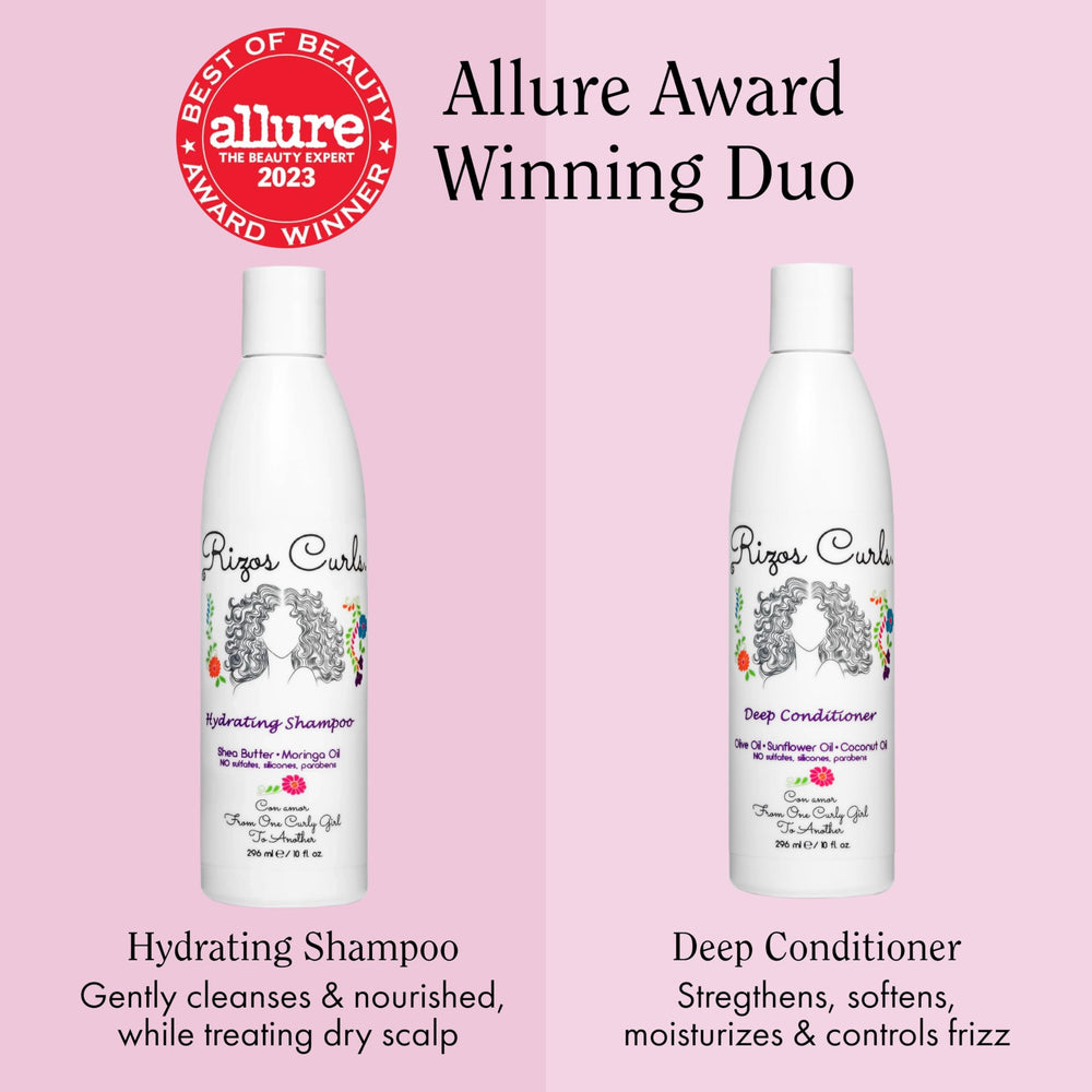 Rizos Curls Deep Conditioner tube delivers deep moisture and detangling ease.