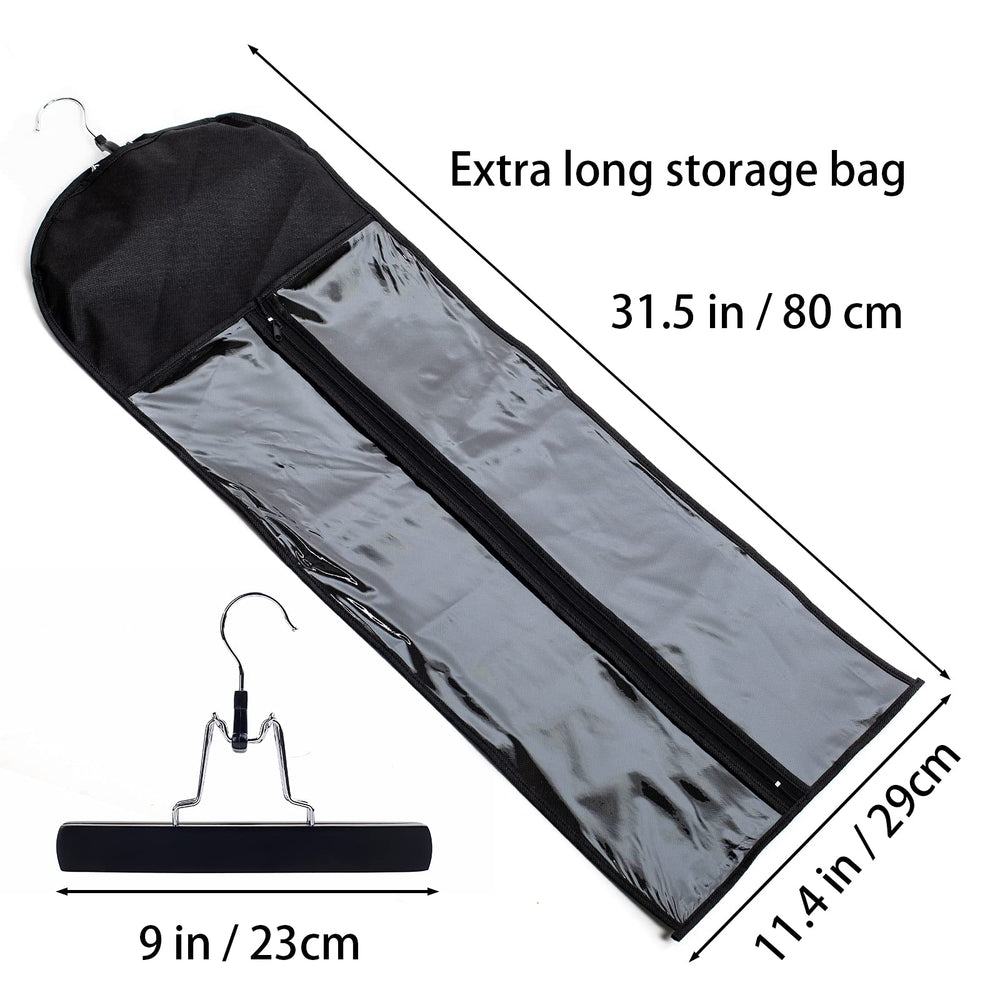 RJMBMUP hair extensions storage bag designed for 30-inch pieces.
