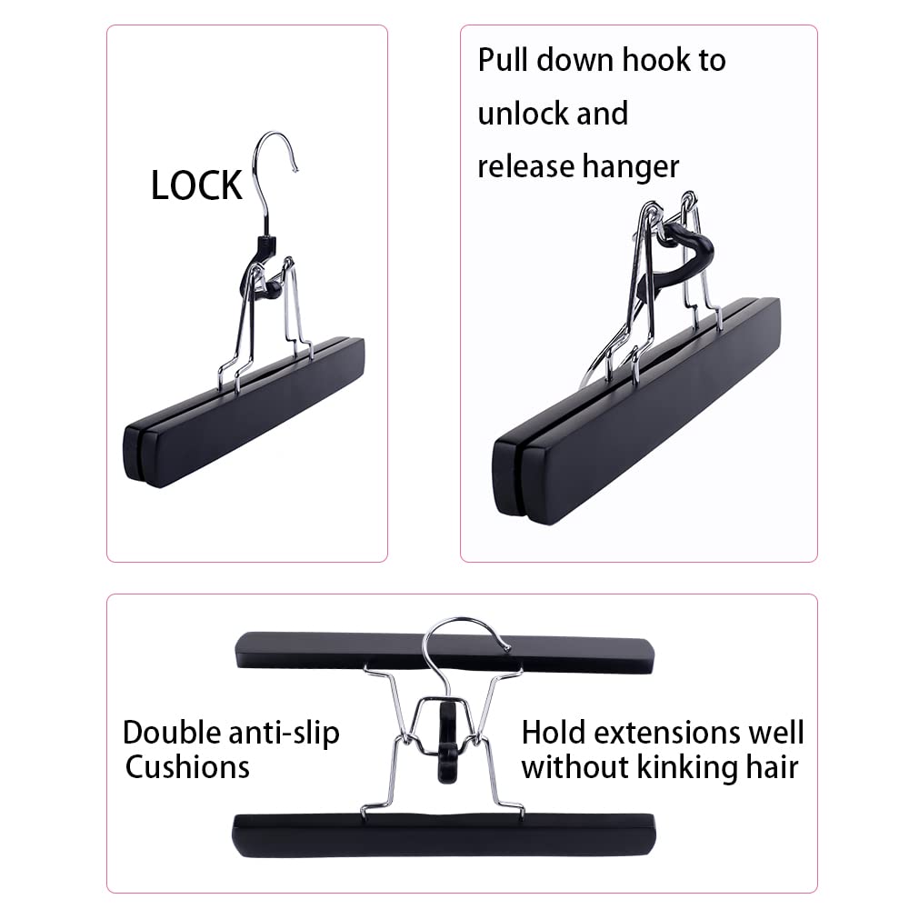 RJMBMUP anti-slip cushions keep hair bundles in place