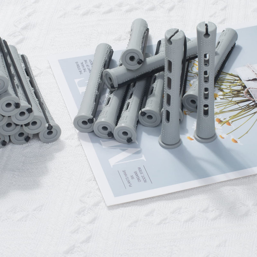 RJMBMUP travel-friendly perm rods compact gray set for on-the-go styling