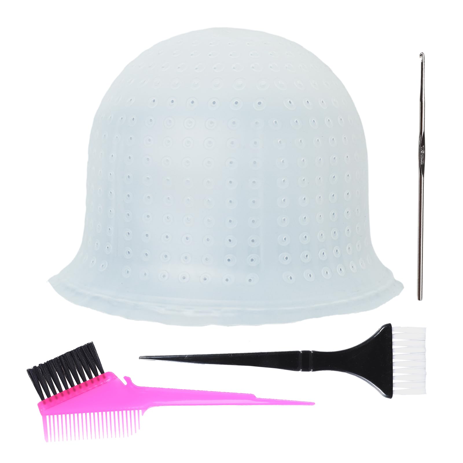 RJMBMUP silicone highlight cap worn on the head for easy at-home highlights