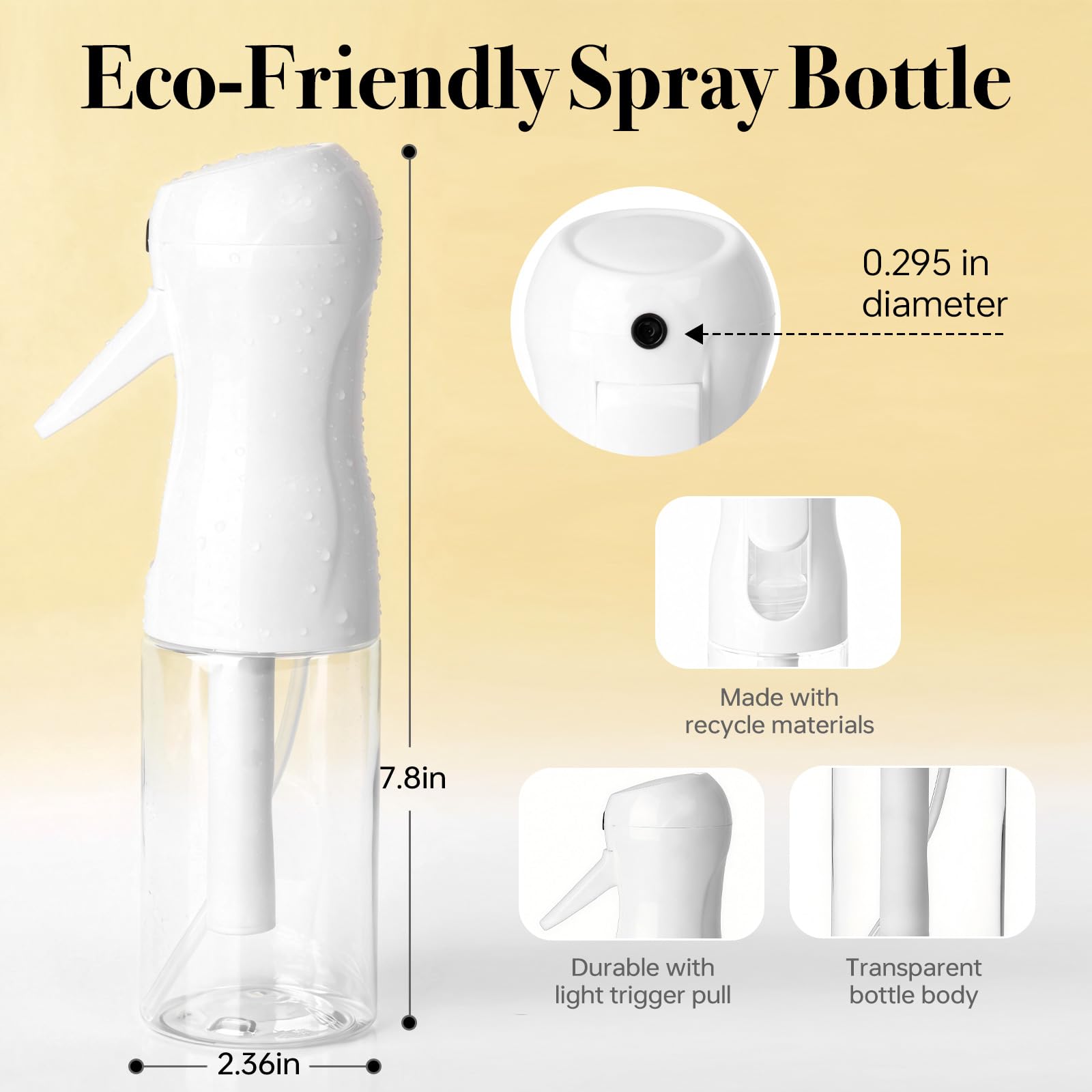 RMNJPW cleaning mist bottle for light, even spray