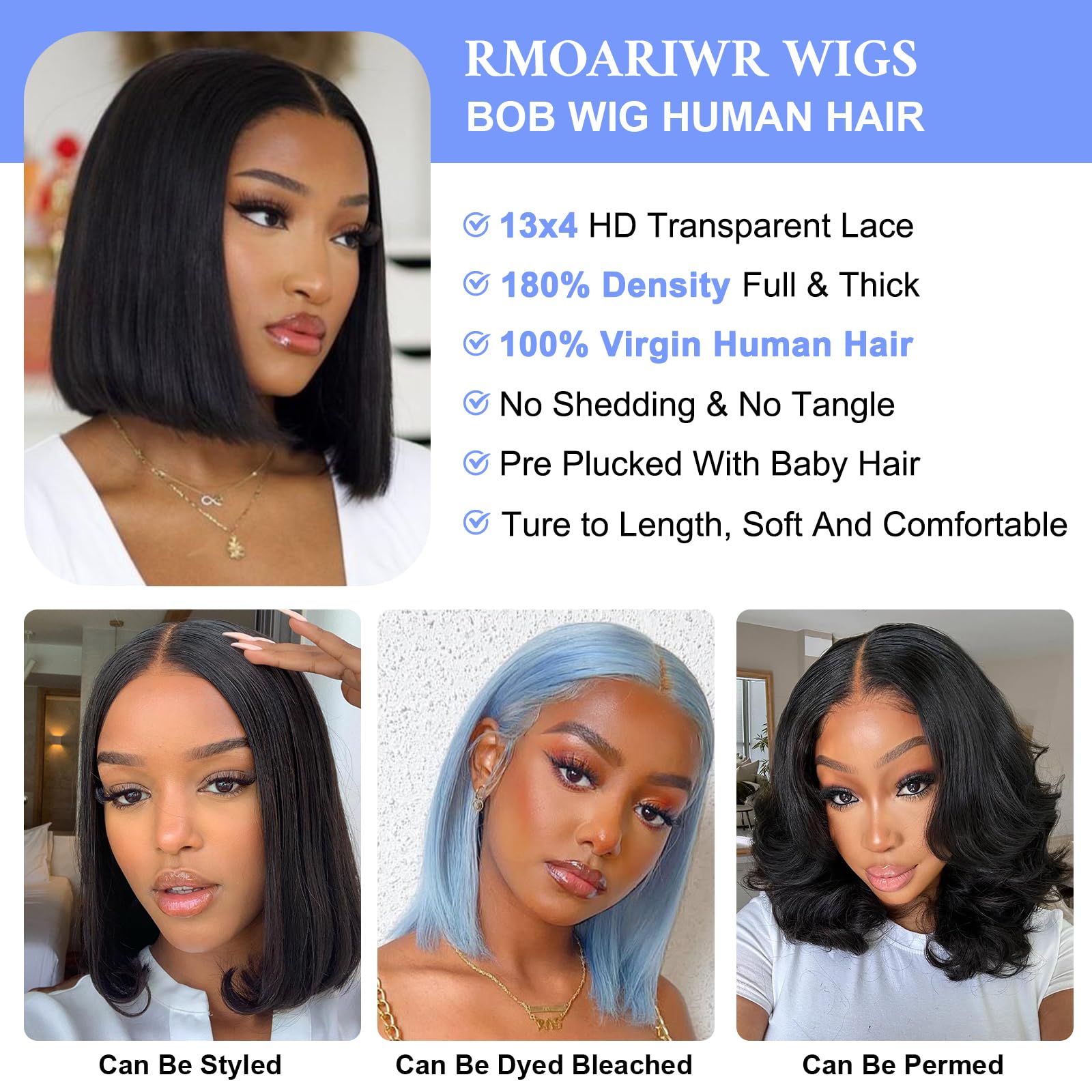 RMOARIWR HD transparent lace blends with skin tones for natural look.