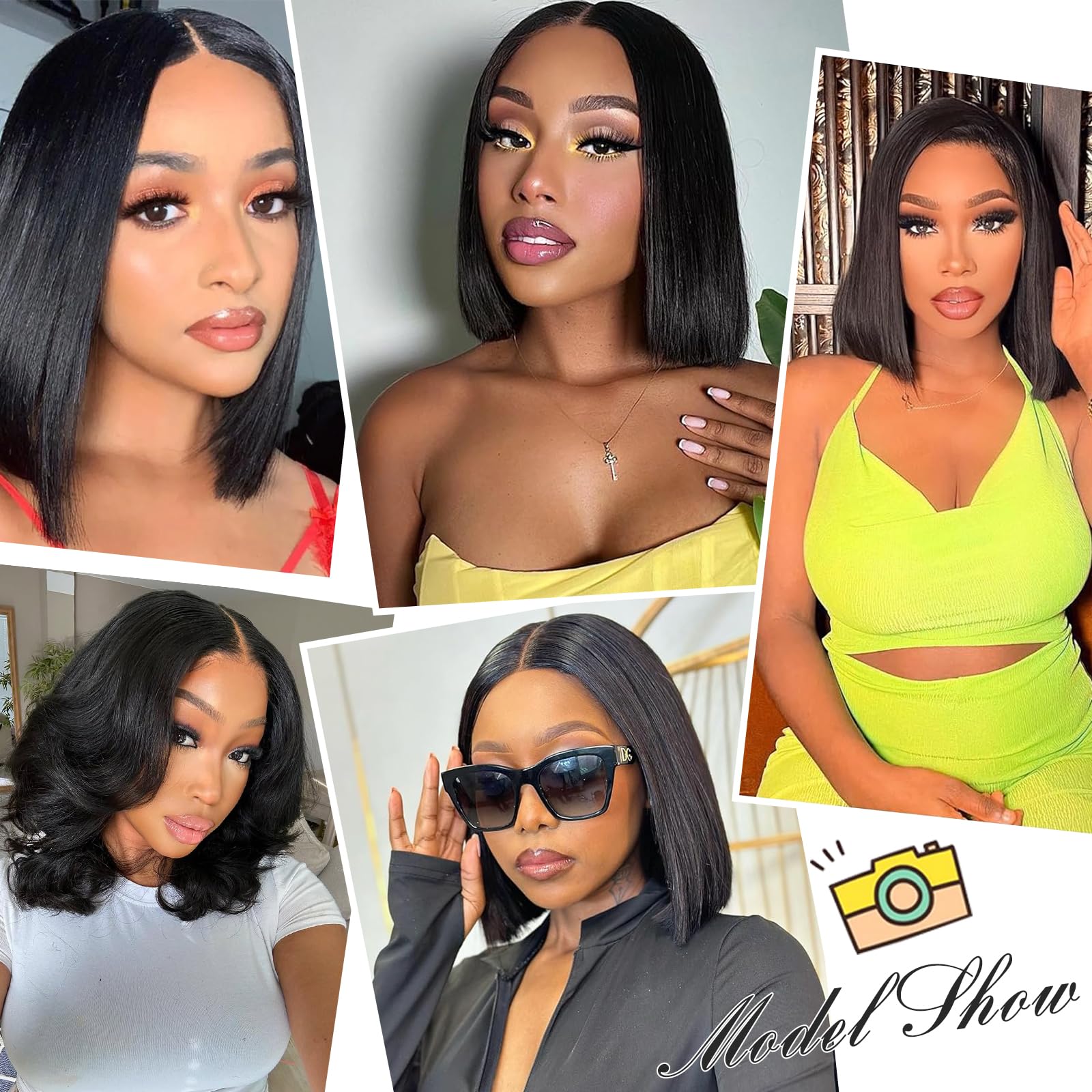 RMOARIWR versatile bob wig suitable for weddings and events.