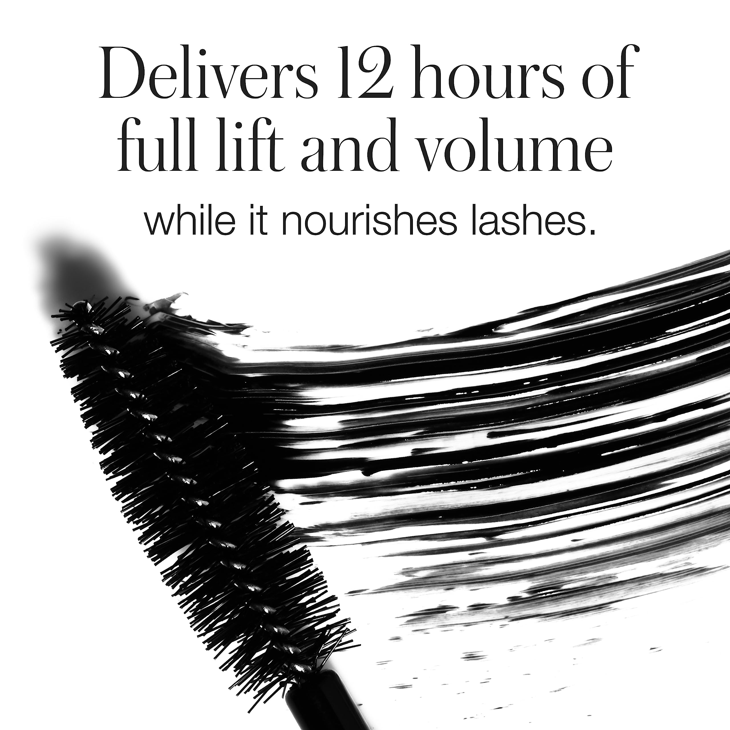 RMS Beauty Straight Up Volumizing Mascara: cepillo preciso para definición y control