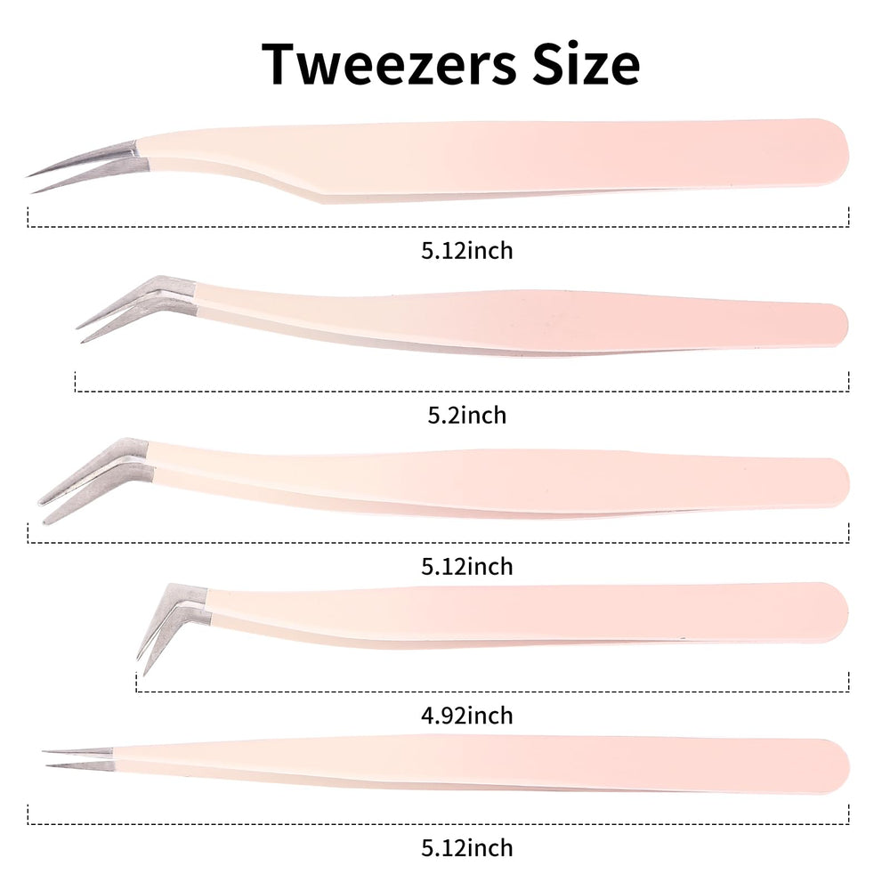 Rnodoilkfly easy-to-use straight and curved tips for efficient lash work.