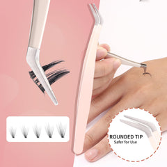 Rnodoilkfly precision tips tweezers in stainless steel for durability.