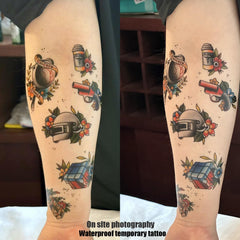 Roarhowl pins-and-characters tattoos offer cute, expressive options