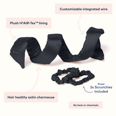 RobeCurls H2air-Tex inner lining wicks moisture for comfort.