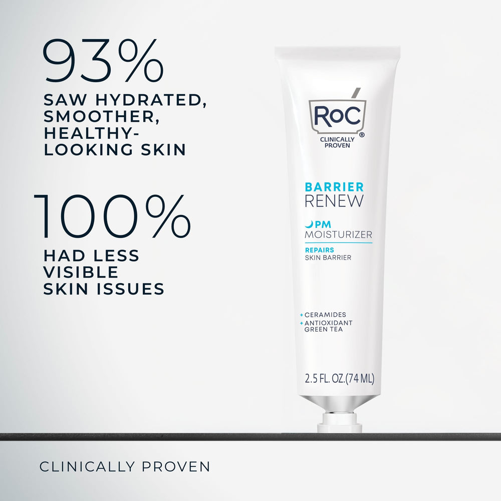 RoC Barrier Renew lipopeptidos ayudan a suavizar la textura de la piel.