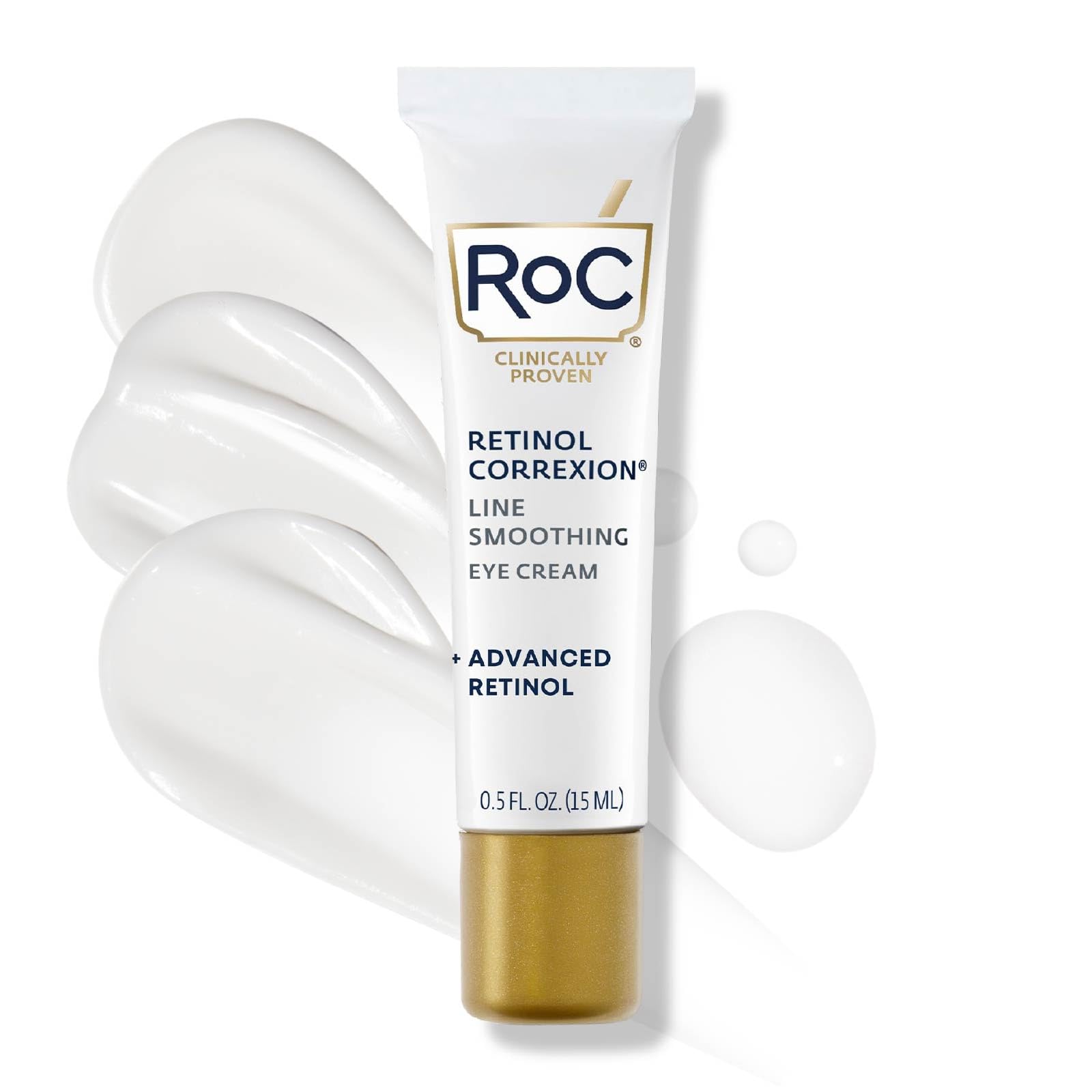 RoC crema de ojos retinol en envase compacto para uso diario