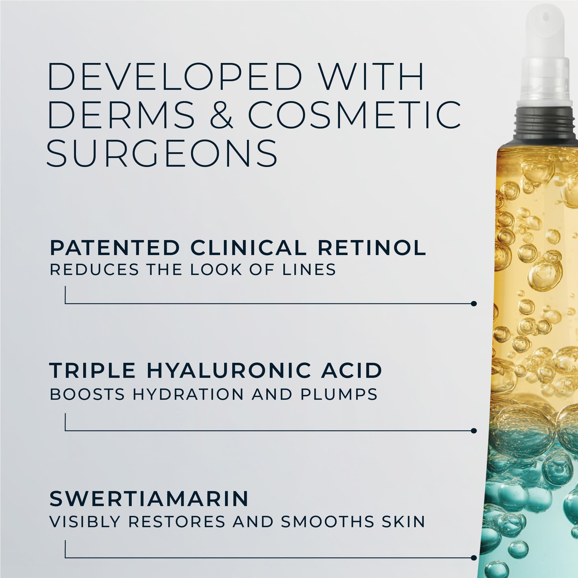 RoC Derm Correxion serum dispensing mechanism in action.