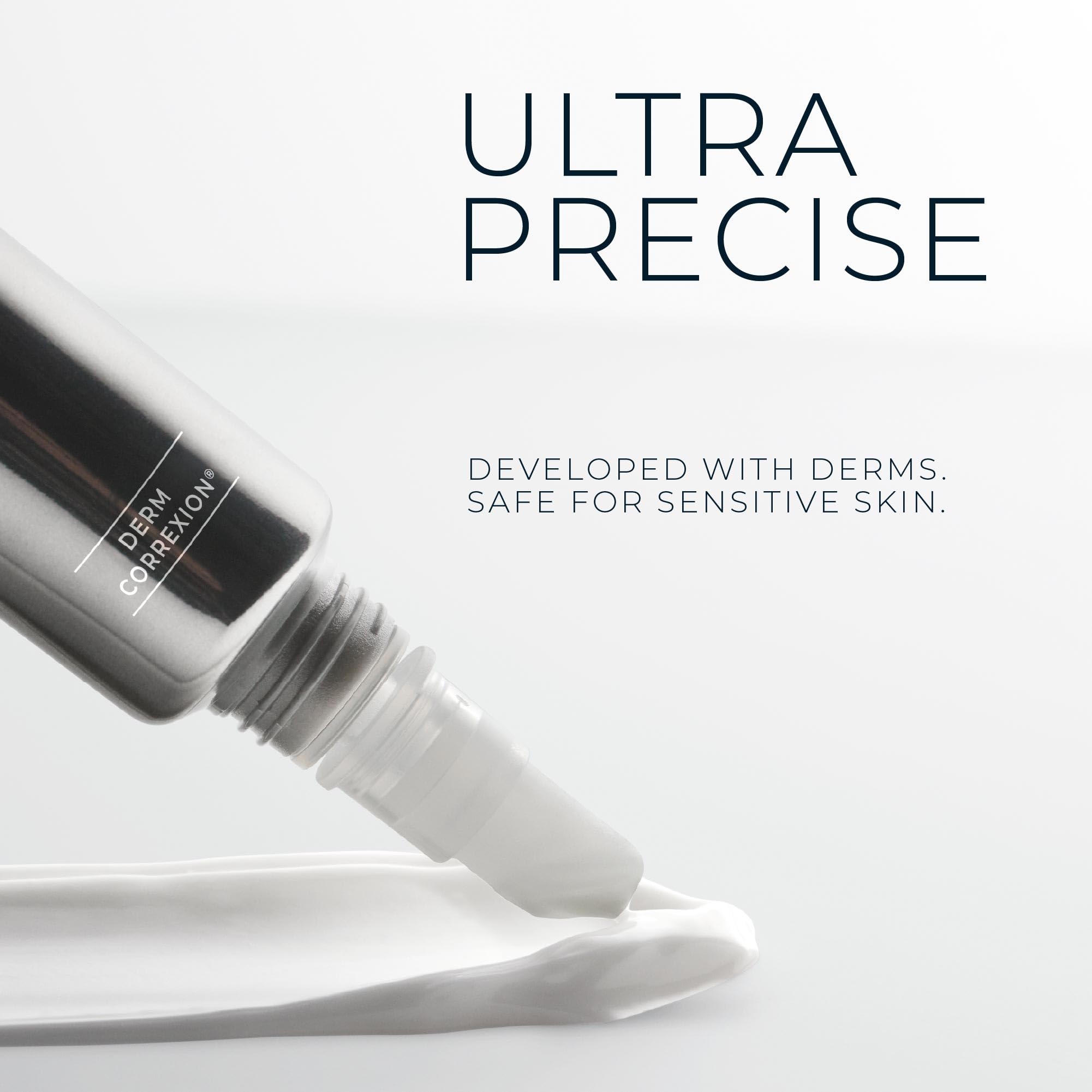 RoC Derm Correxion serum close-up highlights hyaluronic acid components.