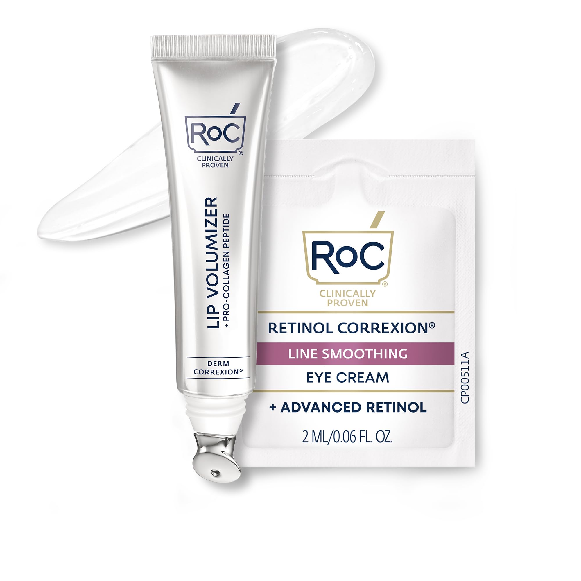 RoC Lip Volumizer bottle showing instant fullness from Hyaluronic Acid spheres