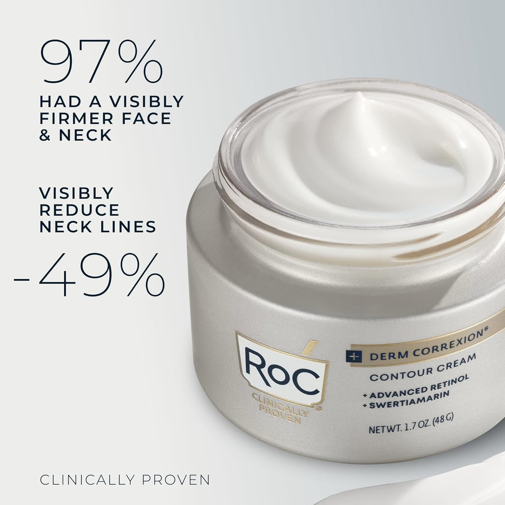 RoC neck cream for defined jawline and smoother neckline.