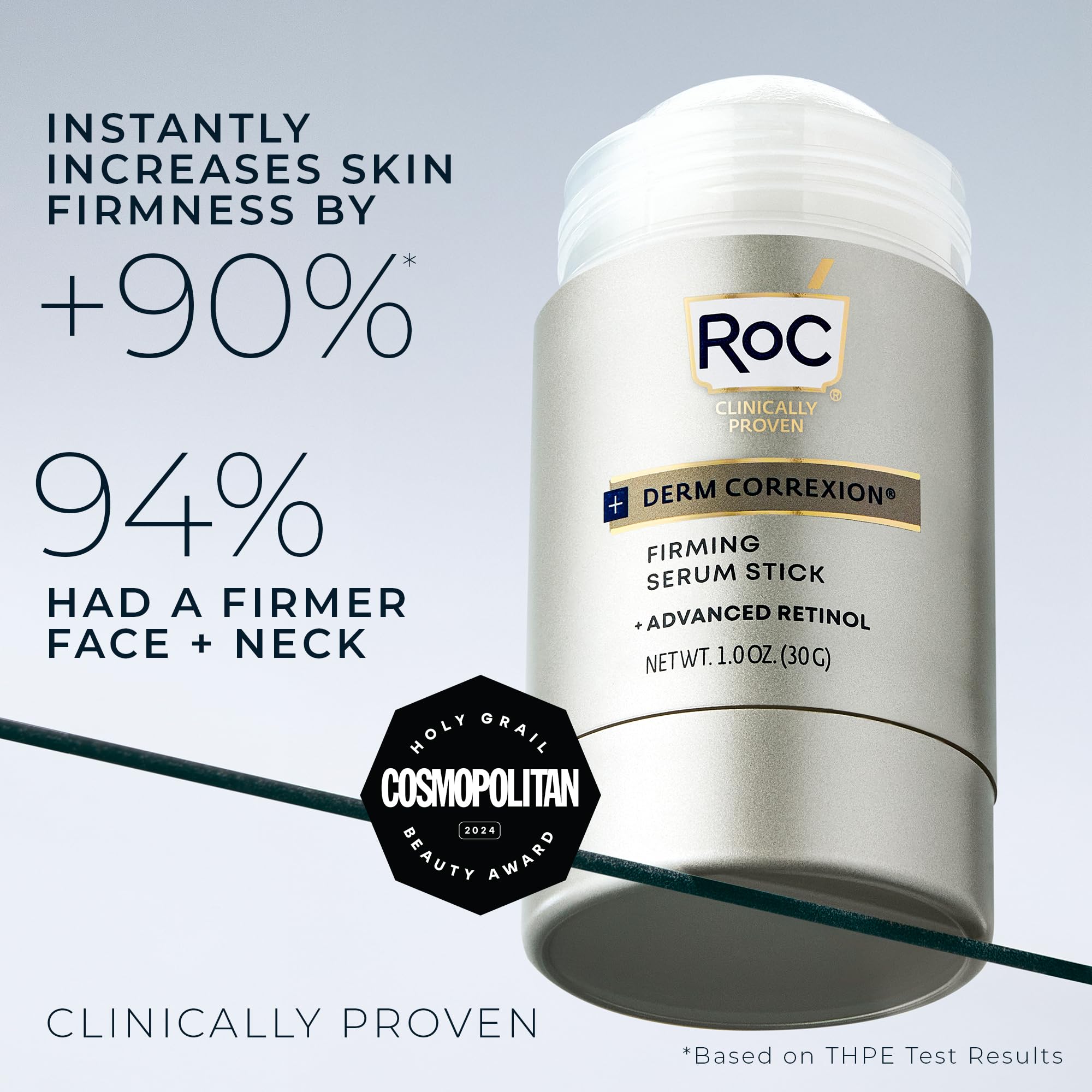 RoC Derm Correxion Retinol Firming Serum Stick around the eyes for targeted smoothness.