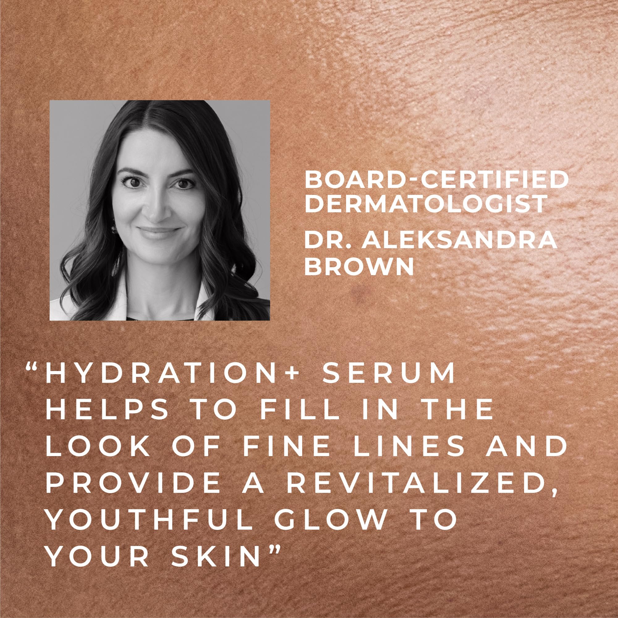RoC Hydration+ Serum and Retinol Eye Cream Packette on a vanity setup