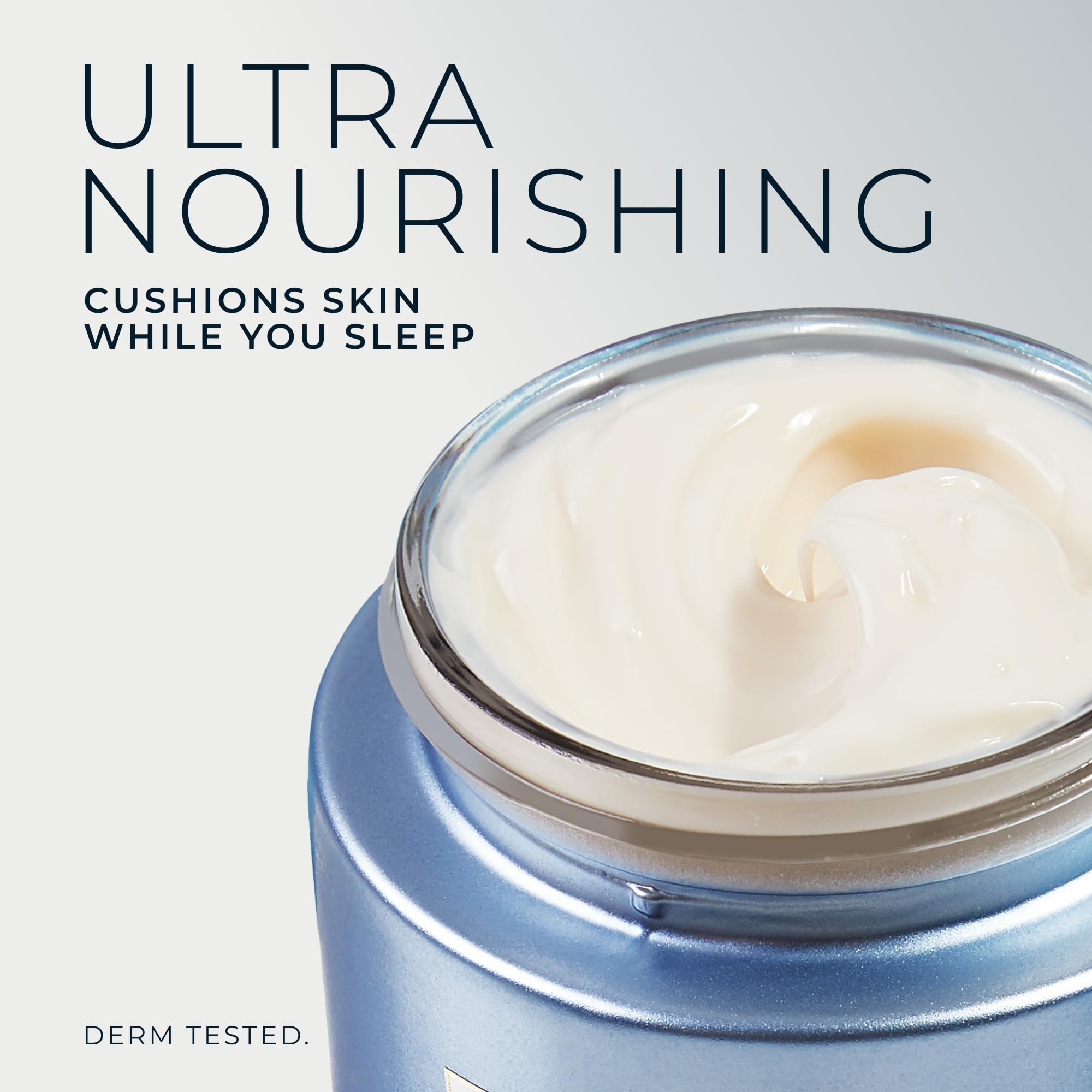 Dermatologist-tested RoC night cream label on packaging