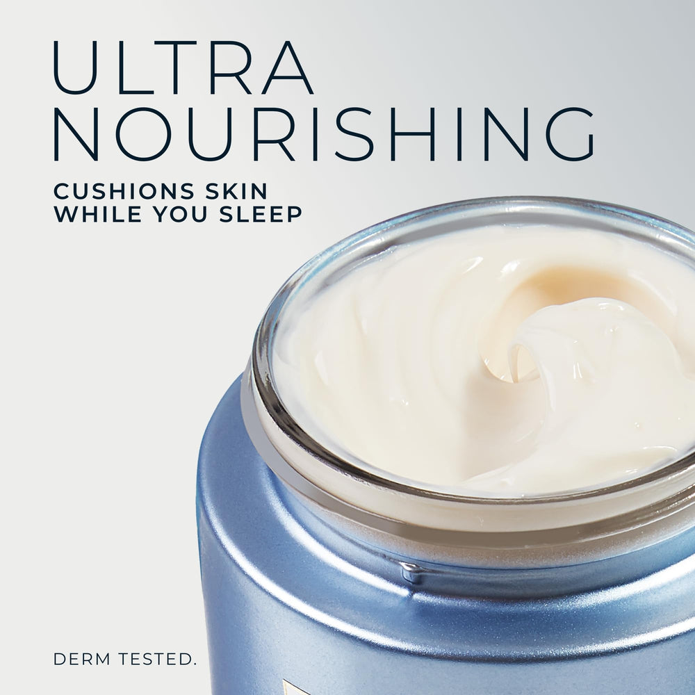 Dermatologist-tested RoC night cream label on packaging