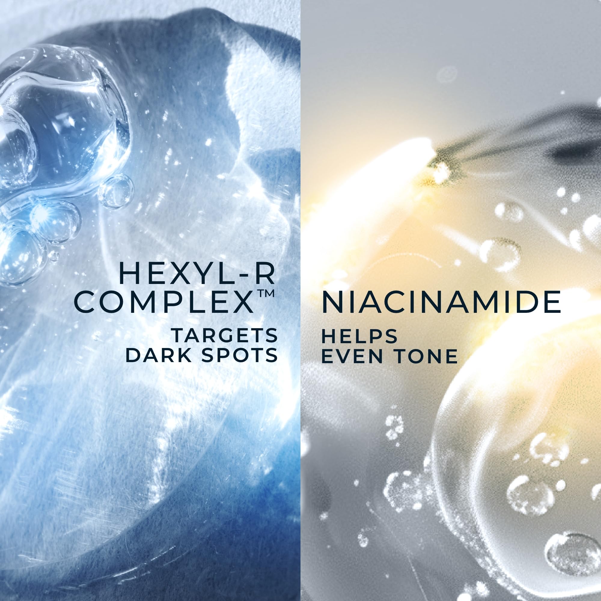 RoC night cream hexinol technology graphic highlighting renewal