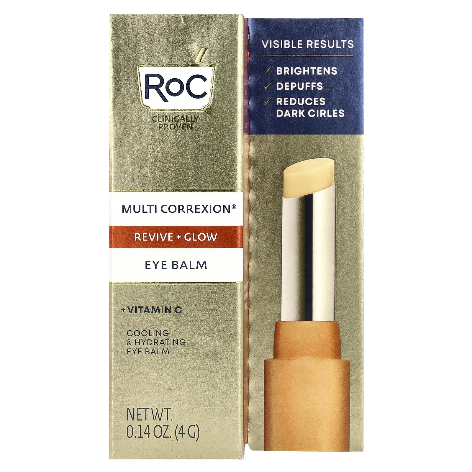 RoC Multi Correxion Revive & Glow Eye Balm brightens and depuffs under-eye skin.