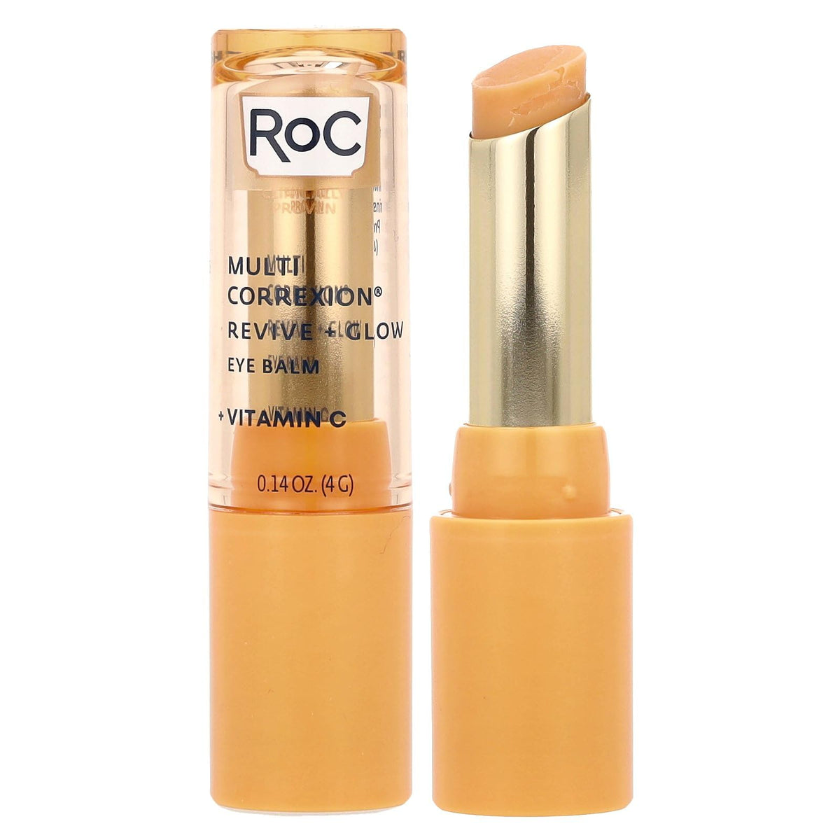 RoC Multi Correxion Revive & Glow Eye Balm close-up with cooling, hydrating feel.