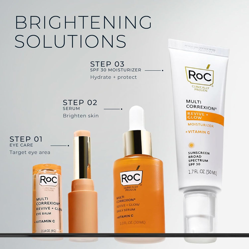 Dermatologist-tested RoC serum set label close-up