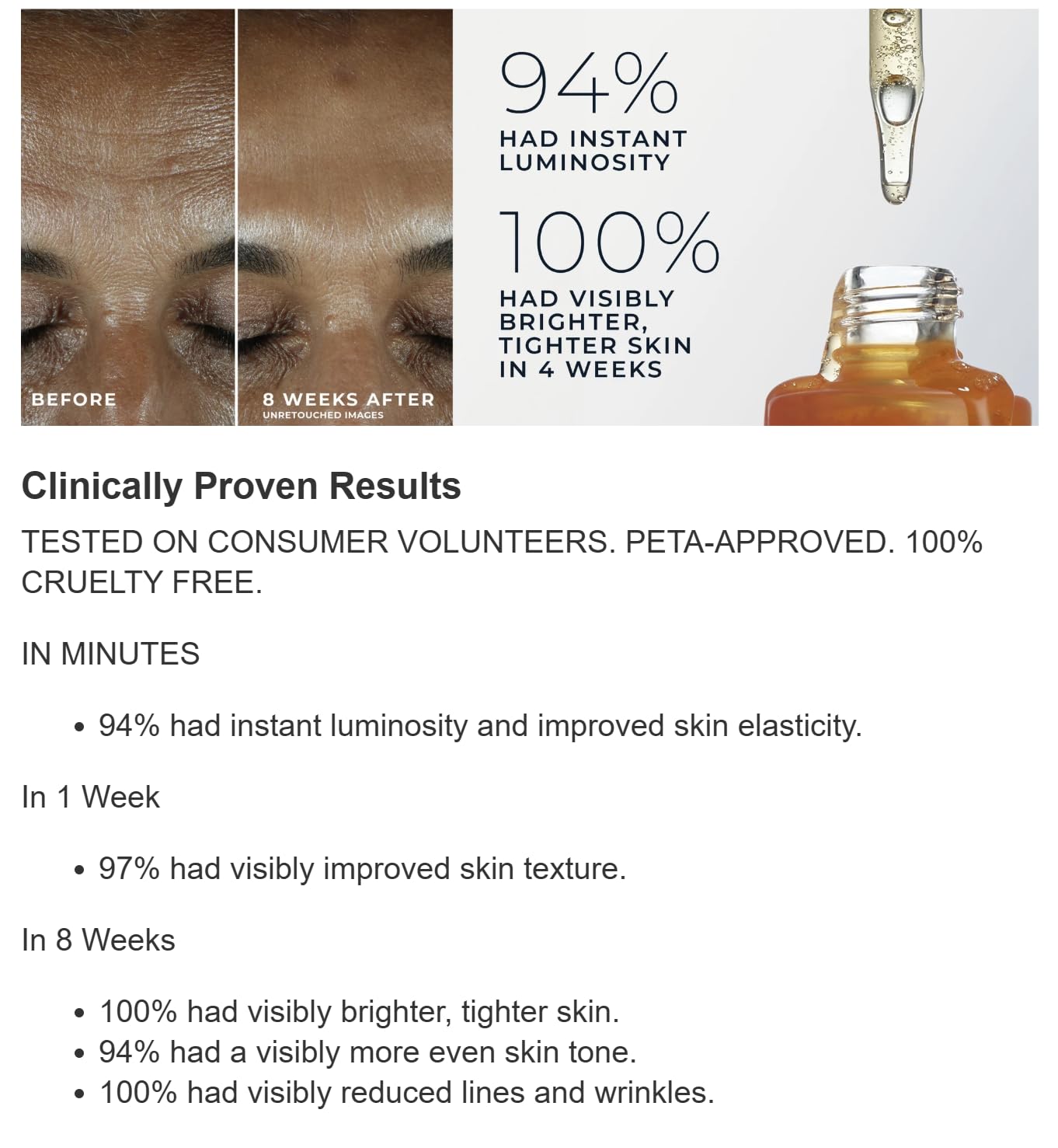 RoC packaging box and serums, premium presentation for daily skincare
