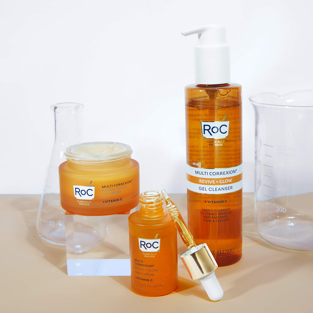 Uso diario RoC Revive + Glow para piel sin grasa
