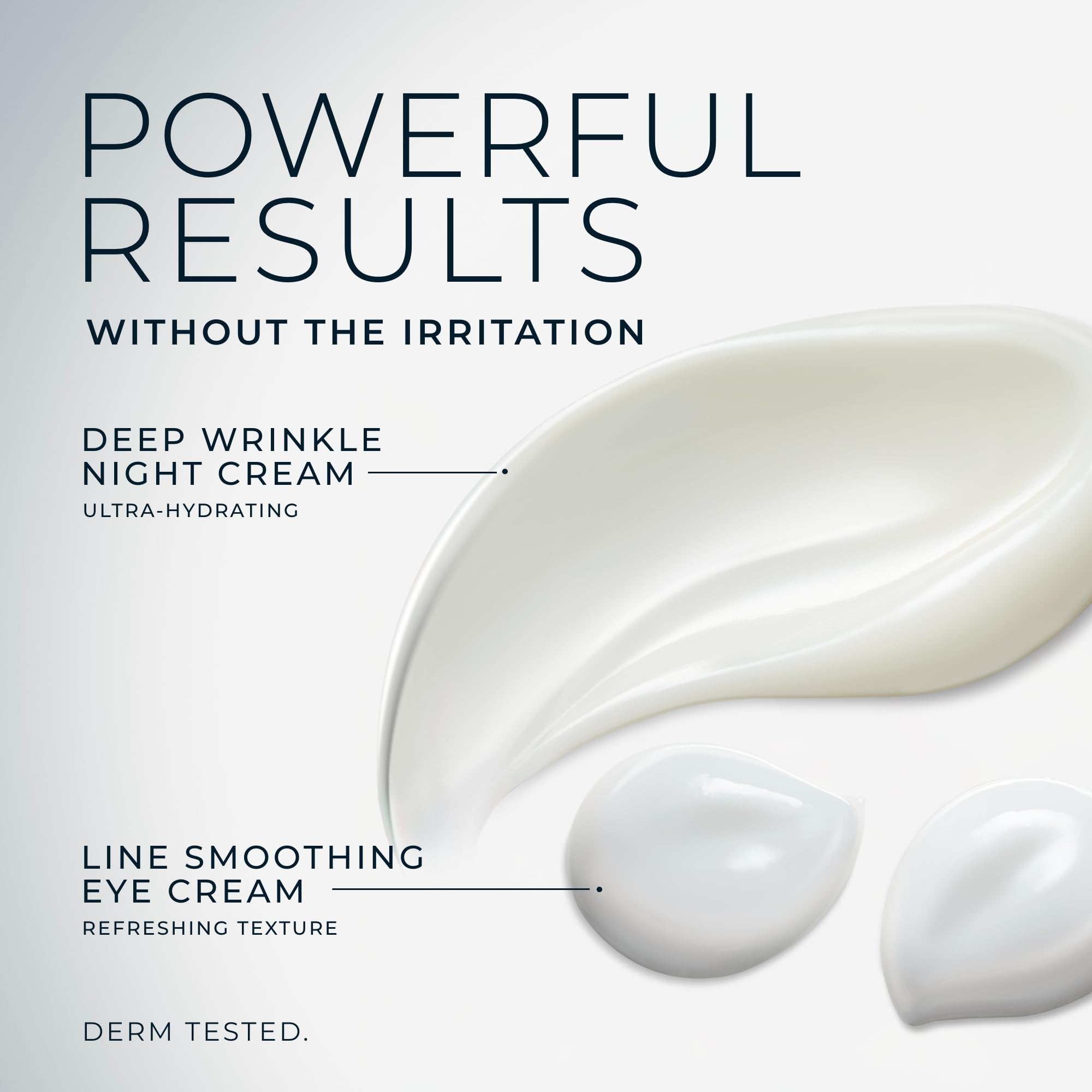 Duo packaging opened to reveal both creams for easy use