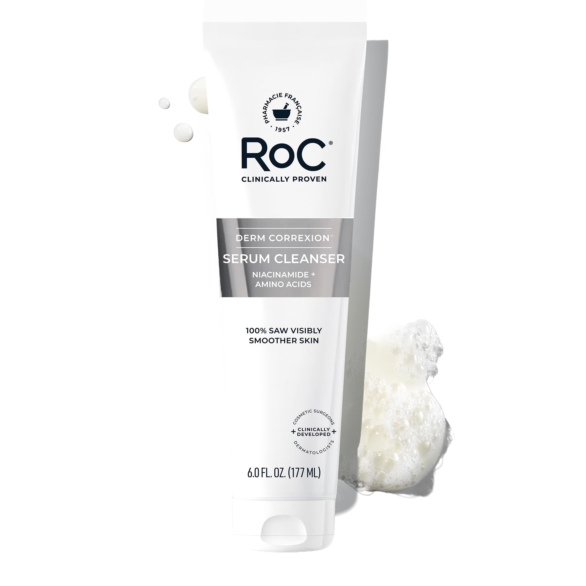 RoC Retinol Correxion limpiador facial en botella: elimina maquillaje y suciedad para piel suave