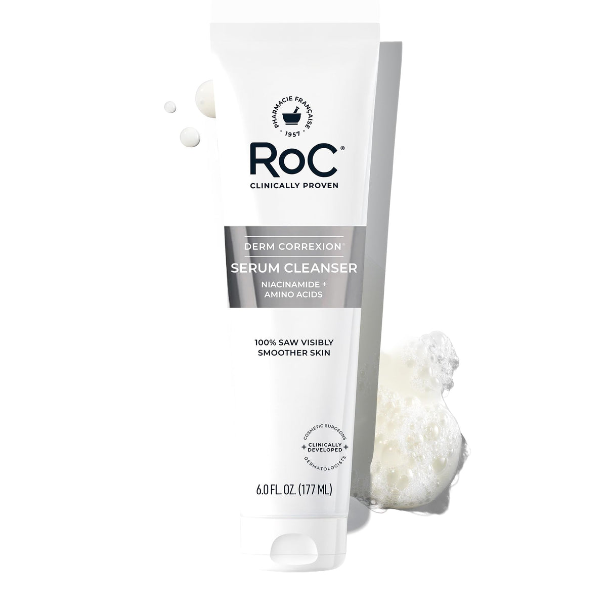 RoC Retinol Correxion limpiador facial en botella: elimina maquillaje y suciedad para piel suave