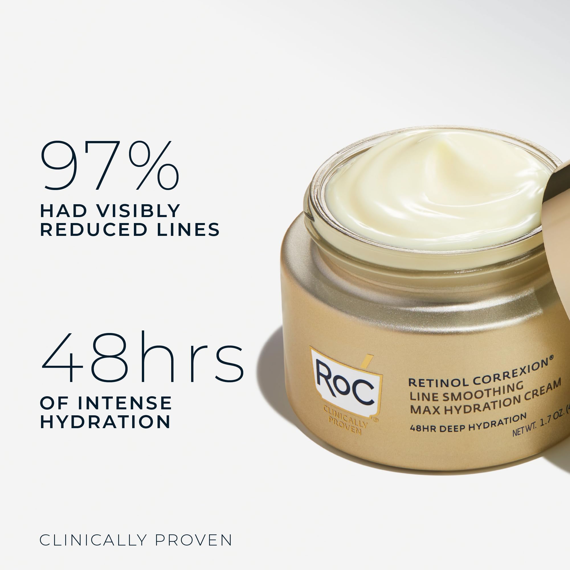 RoC Retinol Correxion Max Hydration Cream dispenser-pump for easy daily use