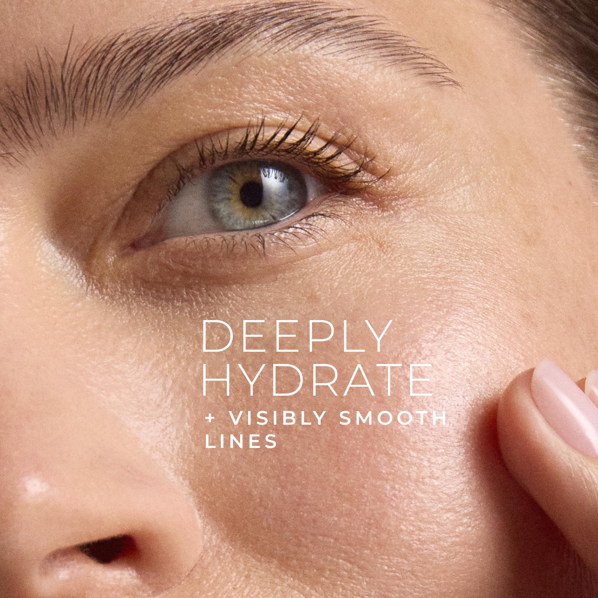 RoC Retinol Correxion Max Hydration Cream texture-closeup of creamy, fast-absorbing formula