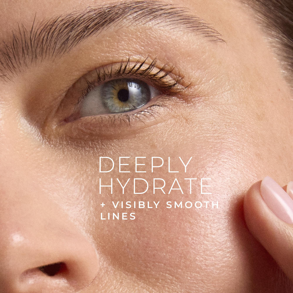 RoC Retinol Correxion Max Hydration Cream texture-closeup of creamy, fast-absorbing formula