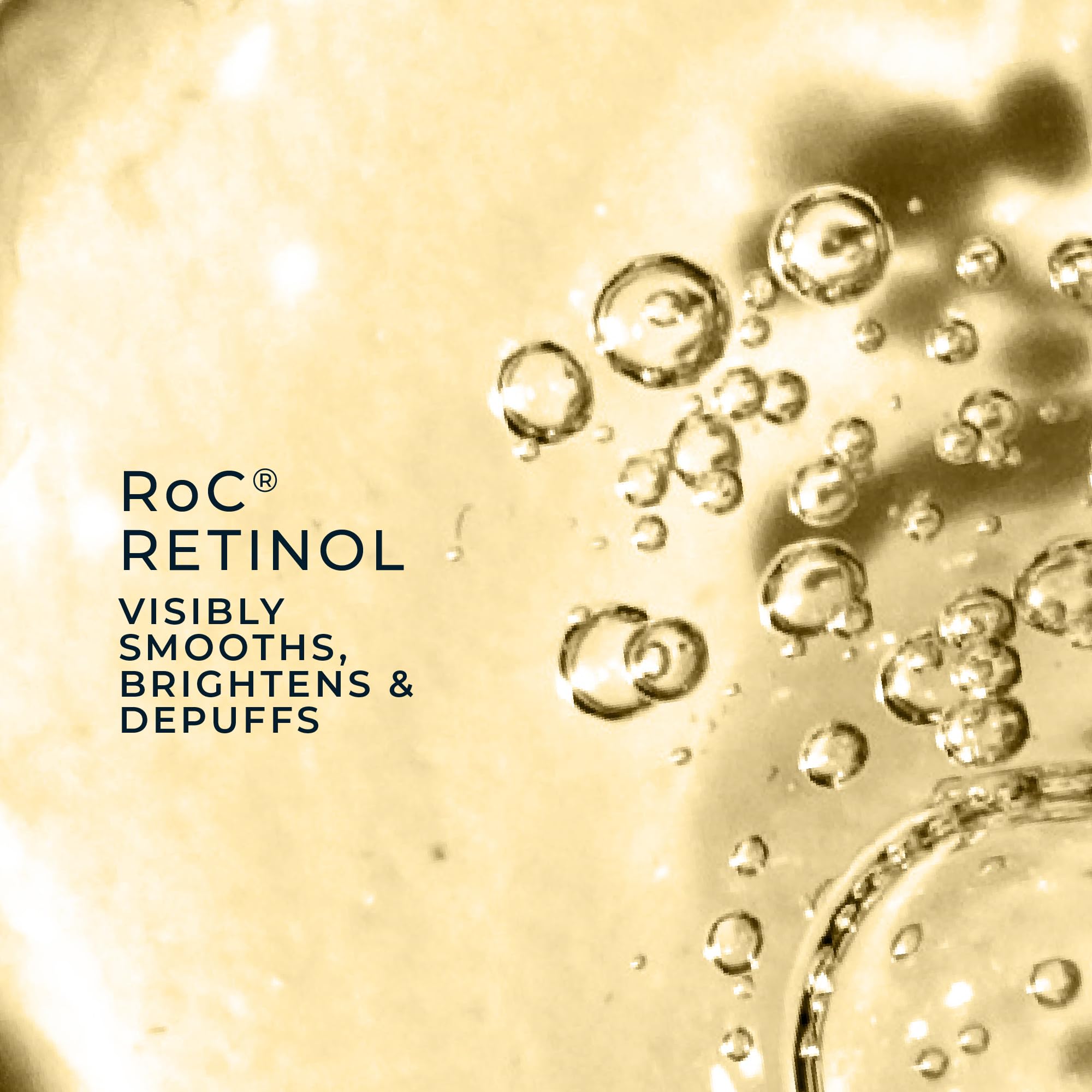 Iluminación de ojeras con RoC Retinol Correxion para mirada más fresca.