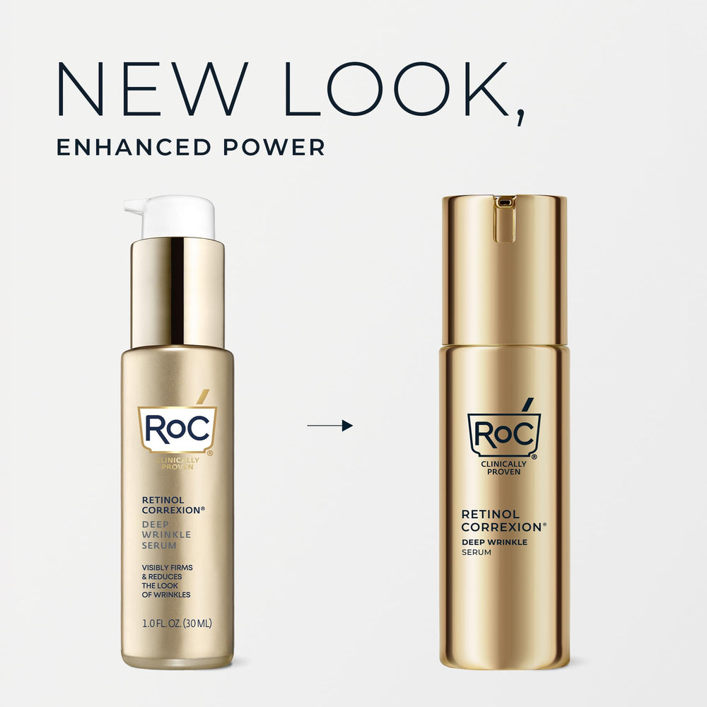 RoC Retinol Correxion serum pump demonstrates smooth, even application