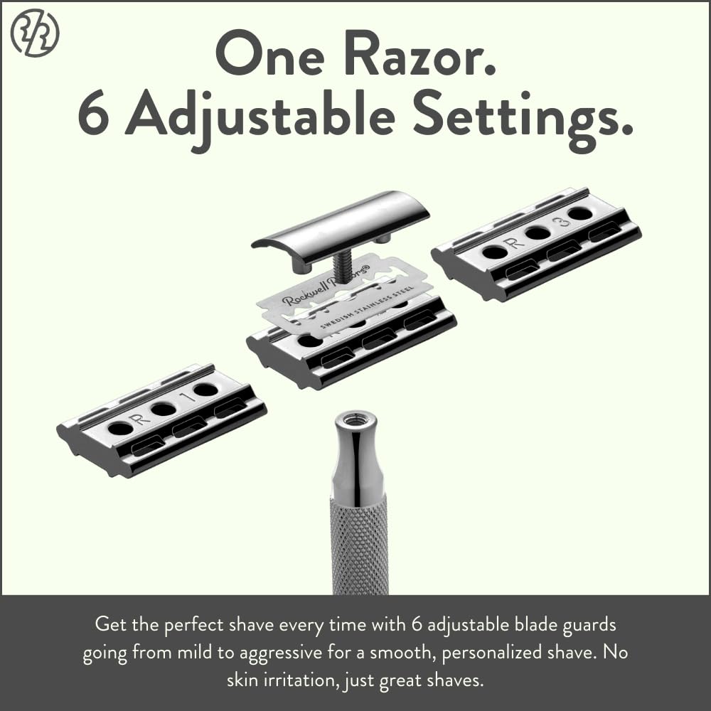 Rockwell 6C heavy weight design for stable, effortless grooming