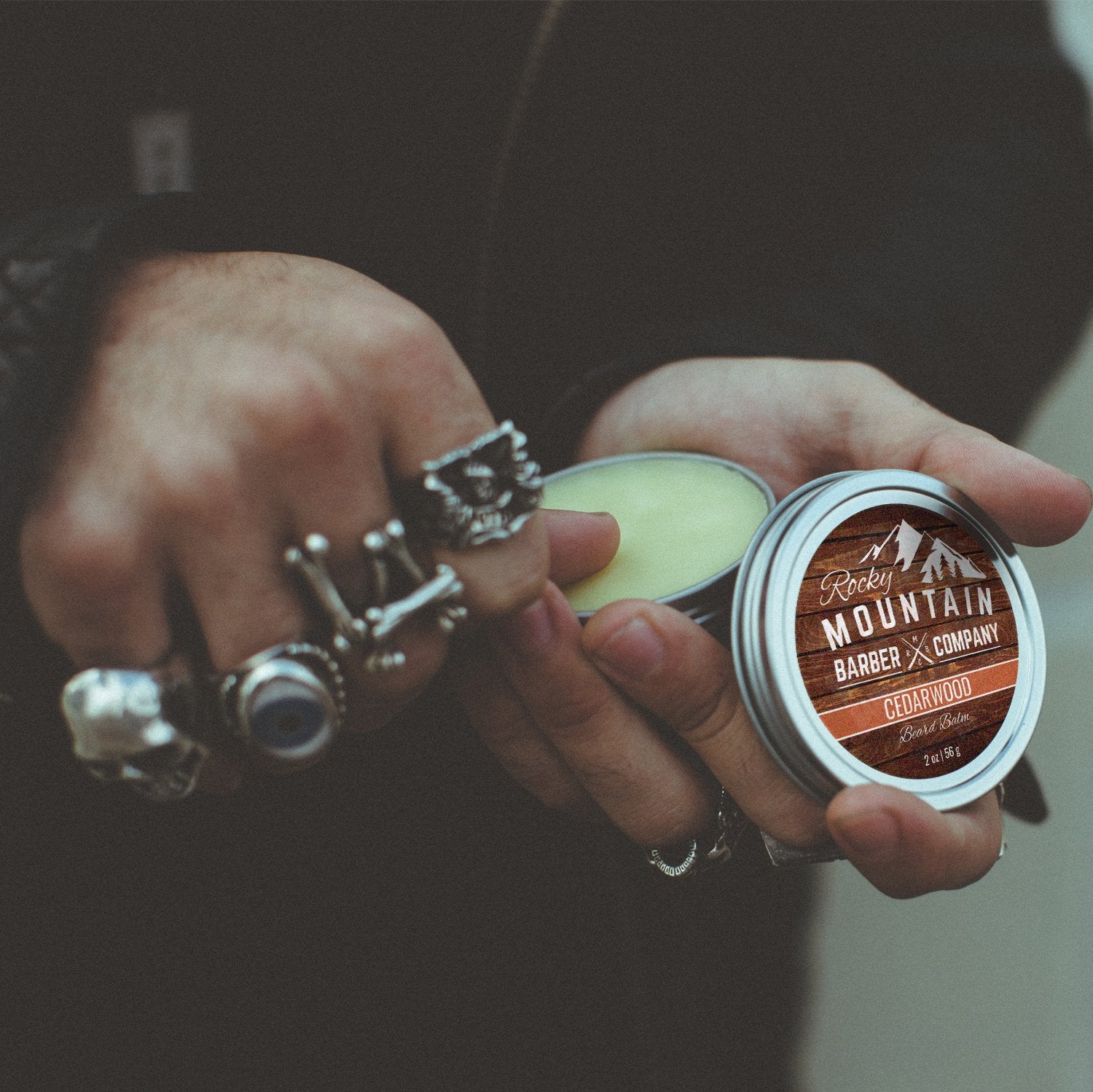 Rocky Mountain Barber Company Beard Balm small-batch craft for freshness.