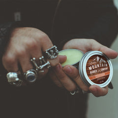 Rocky Mountain Barber Company Beard Balm small-batch craft for freshness.